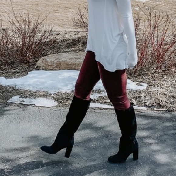 Sam Edelman caprice black suede knee high boots - Picture 3 of 5